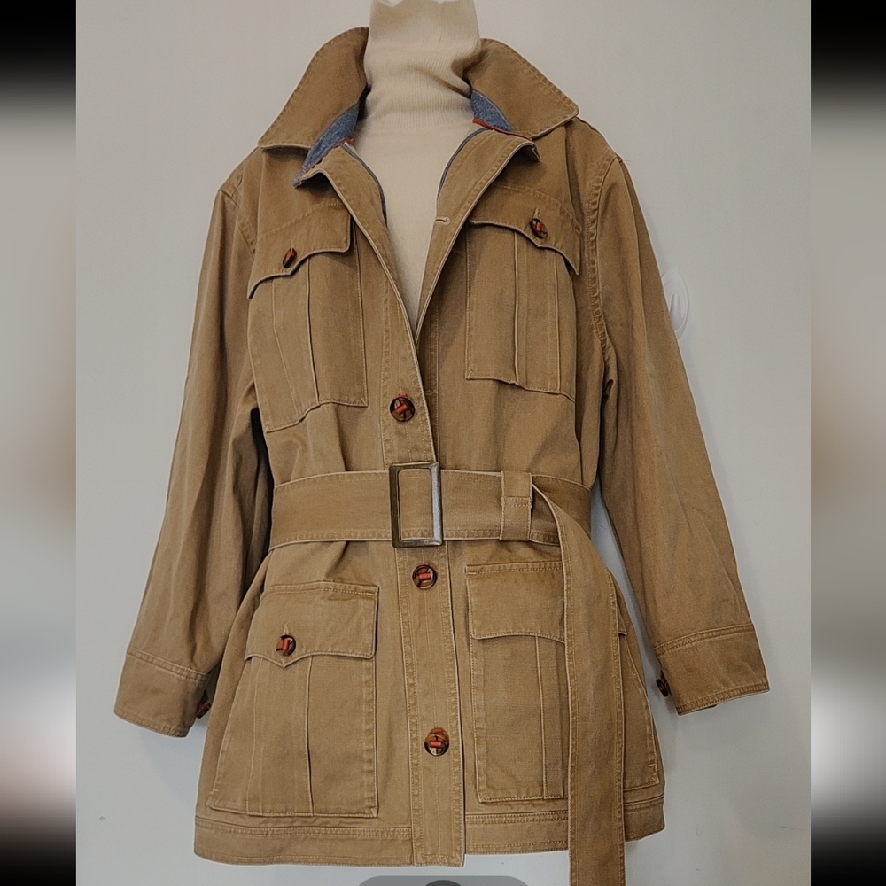 The Territory Ahead Tan Utility Jacket with Belt - Picture 11 of 15